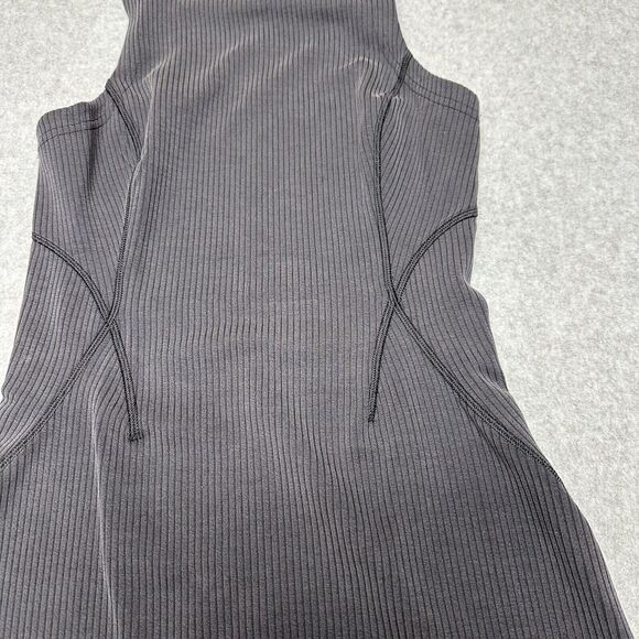 Lululemon Ribbed Softstreme Slim-Fit Tank Dress Size 2 Black - Picture 6 of 14